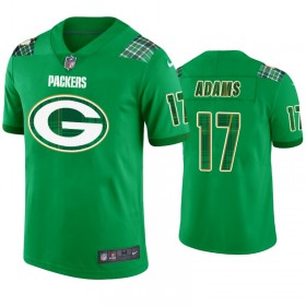 Camiseta Hombre NFL Green Bay Packers Davante Adams 17 Kelly Verde St. Patricks Day